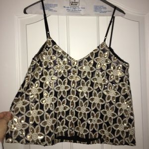 Adorable Ark & Co sequin crop top